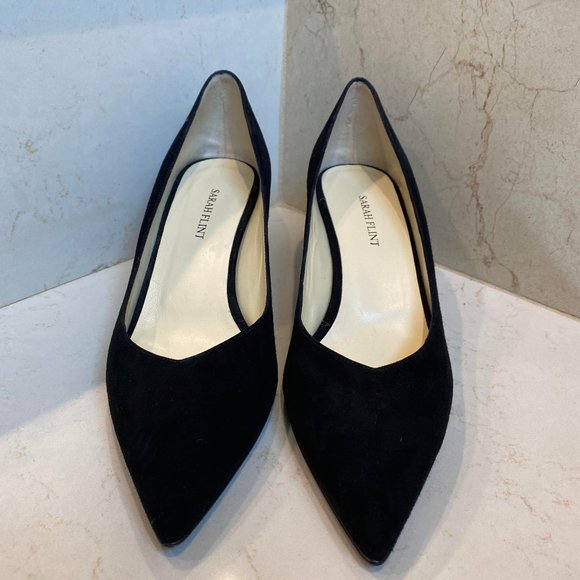 Sarah Flint Shoes - NWB Sarah Flint "Emma" Pump in Black Suede